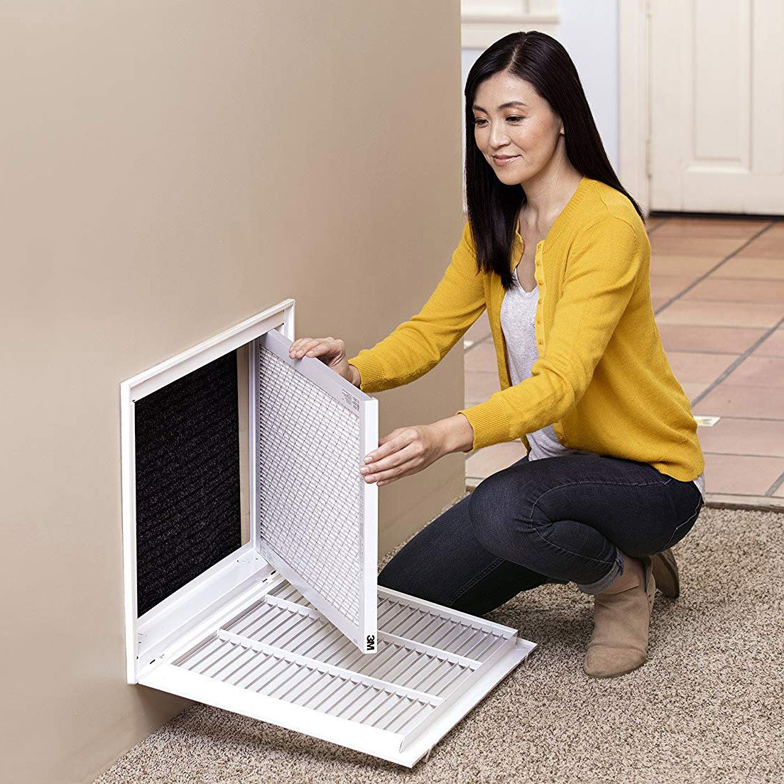 3M Filtrete Healthy Living 1550 MPR 4-Inch Ultra Allergen Reduction Slim-Fit Filters