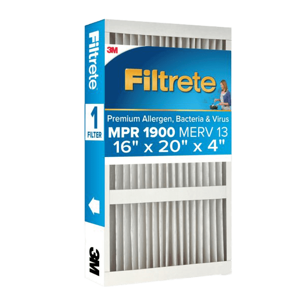 3M Filtrete MPR 1900 4-inch Allergen, Bacteria and Virus Filters 16x20x4 - Main