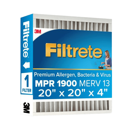 3M Filtrete MPR 1900 4-inch Allergen, Bacteria and Virus Filters 20x20x4 - Main