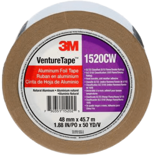 3M Venture Tape Aluminum Foil Tape 1520CW, Silver, 48 mm x 45.7 m - main