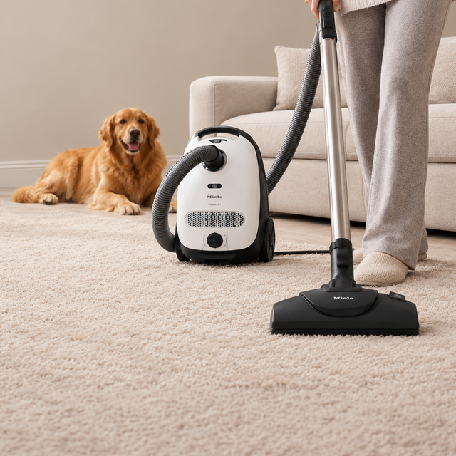 Love your pets. Lose the fur. Upgrade to Miele Classic Cat & Dog Vacuum