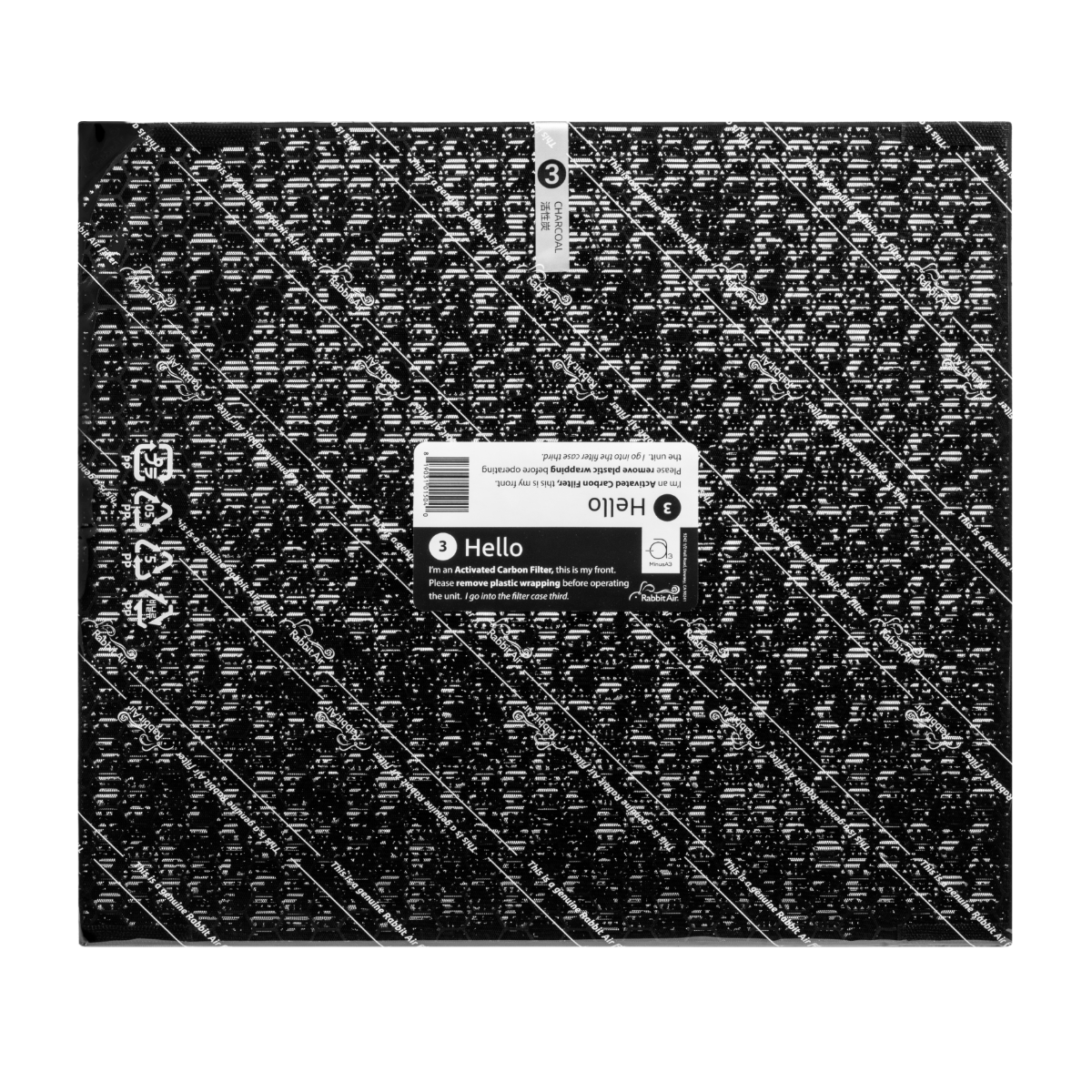 A3 Dual Hive Charcoal Filter - Packaging