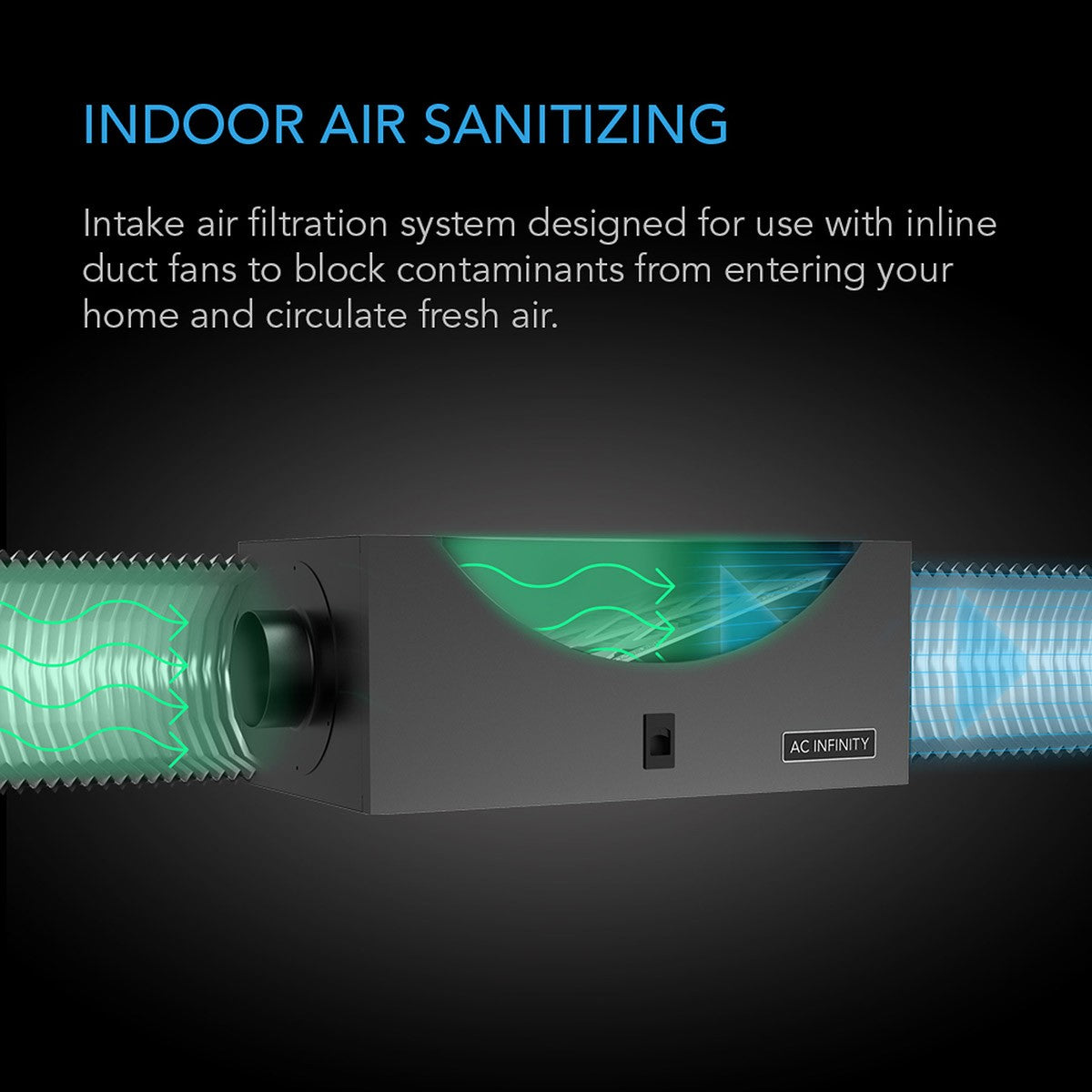 AC Infinity AIR FILTER BOX w/ MERV 13 Filter - Graphic 1