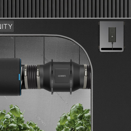 AC Infinity Air Filtration Kit, 8-In. Inline Lite Fan w/ Speed Controller