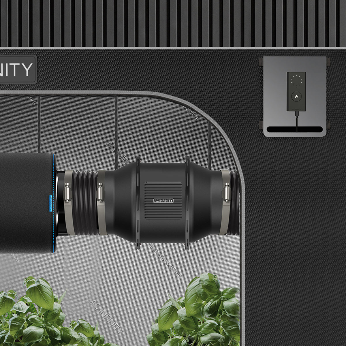 Open-Box: AC Infinity Air Filtration Kit, 8-In. Inline Lite Fan w/ Speed Controller