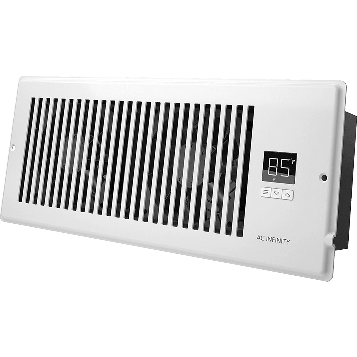 AC Infinity AIRTAP T4 4-In x 12-In Register Booster Fan - White