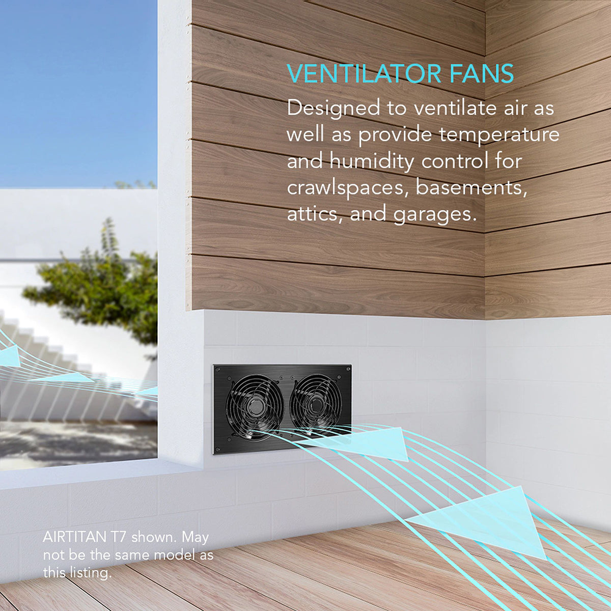 Ac Infinity Airtitan T7 Basement Ventilation Fan Airlfow