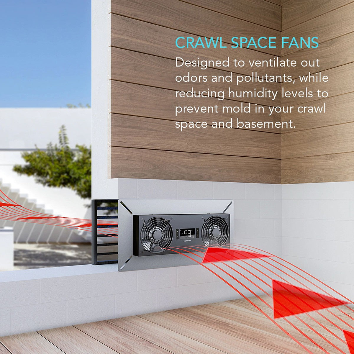 AC Infinity AIRTITAN T8 Crawlspace/Basement Exhaust Fan
