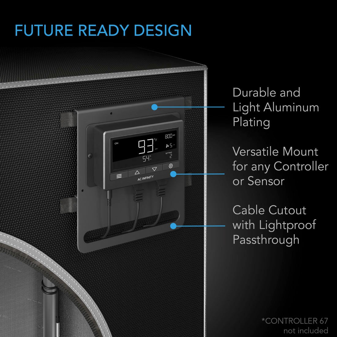 AC Infinity CLOUDLAB 632D 60-Inch Grow Tent - Design