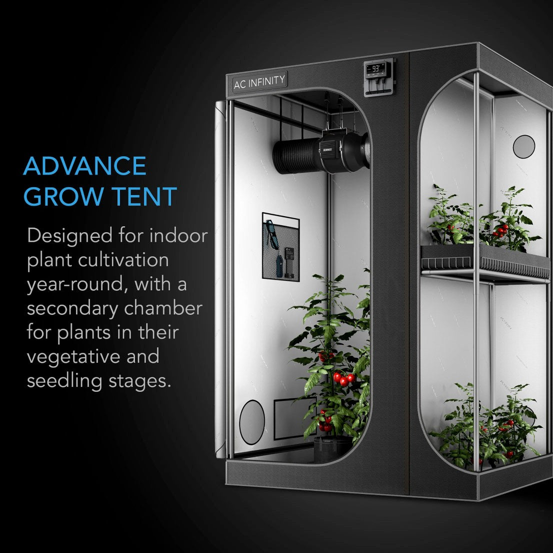 AC Infinity CLOUDLAB 864D 80-Inch Grow Tent - Tent