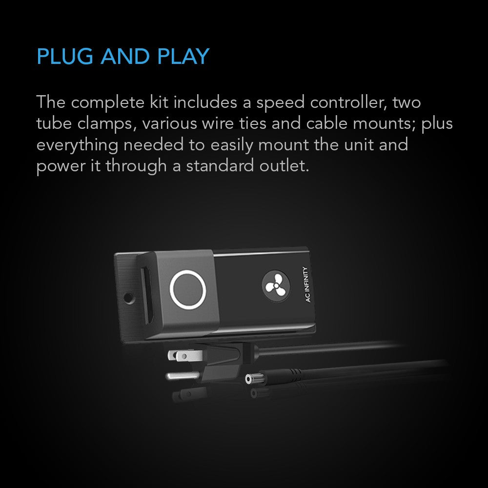 AC Infinity CLOUDLINE S6 6-in Inline Duct Fan w/ Speed Controller