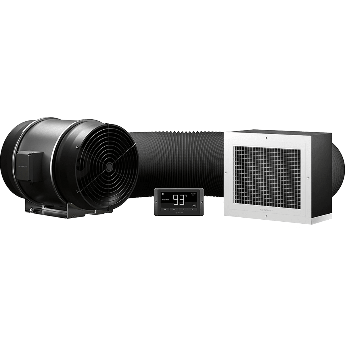 AC Infinity CLOUDRAY T12 Whole House Fan w/ Temperature & Humidity Controller