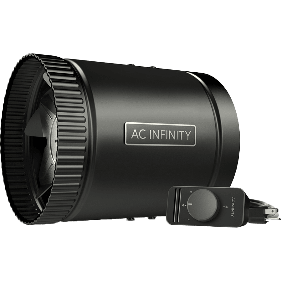 AC Infinity Raxial Inline Duct Booster Fan w/Speed Controller 6" - Specs