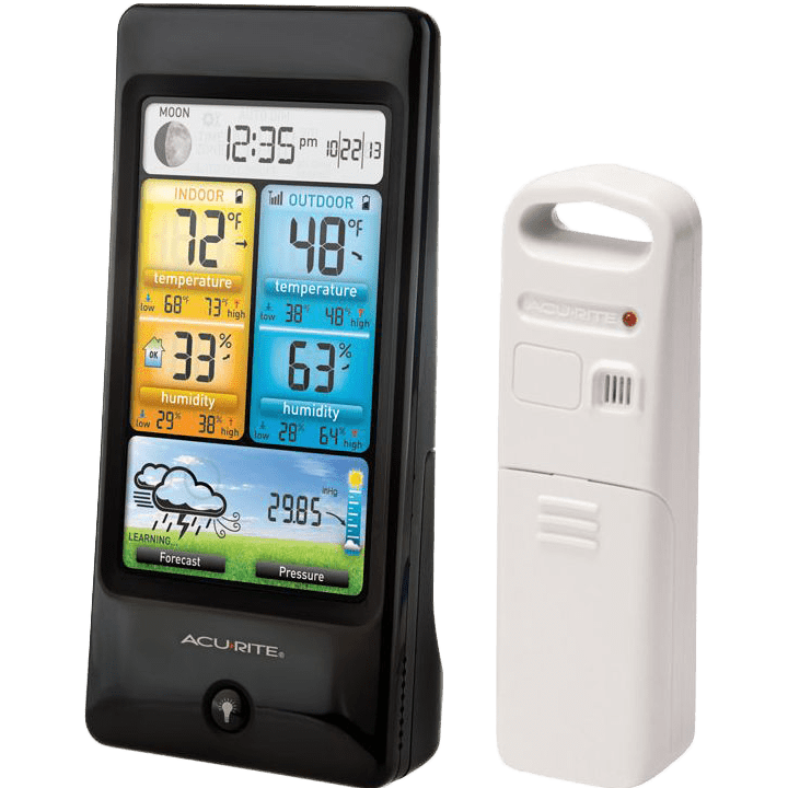 Acu-Rite Color Digital Remote Thermometer / Hygrometer - Angle