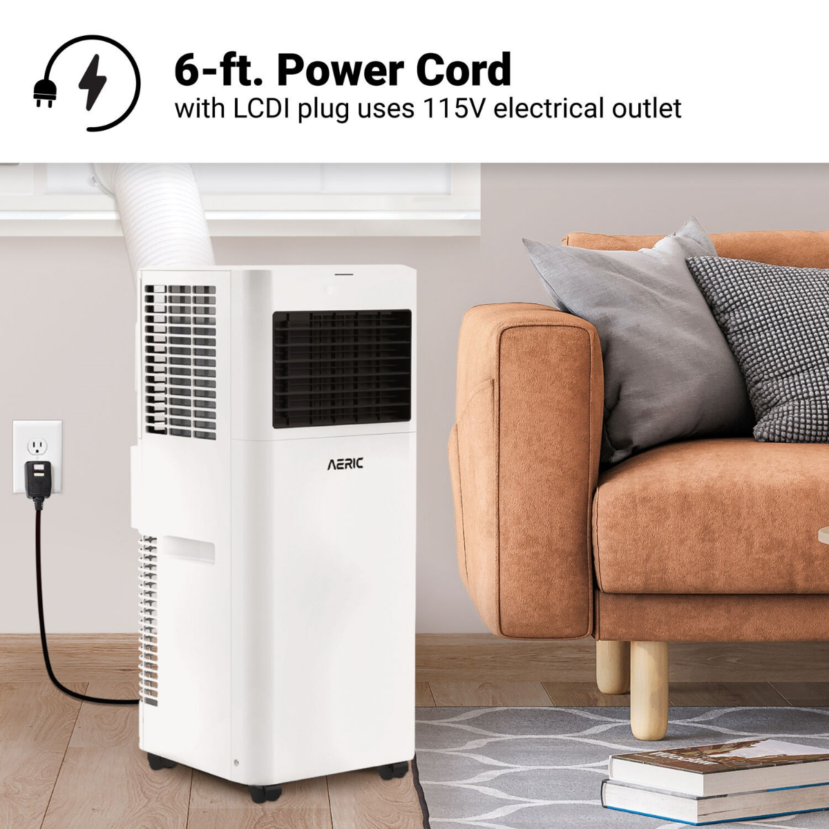 Aeric 8,000 BTU Portable Air Conditioner with Dehumidifier - Infographic 3