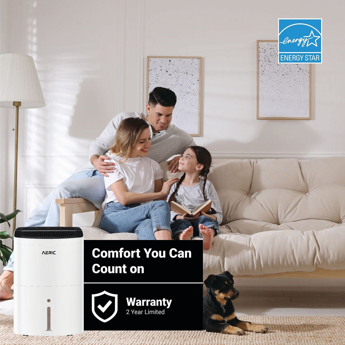 Aeric AERD351P 35 Pint Energy Star Dehumidifier - Energy Star