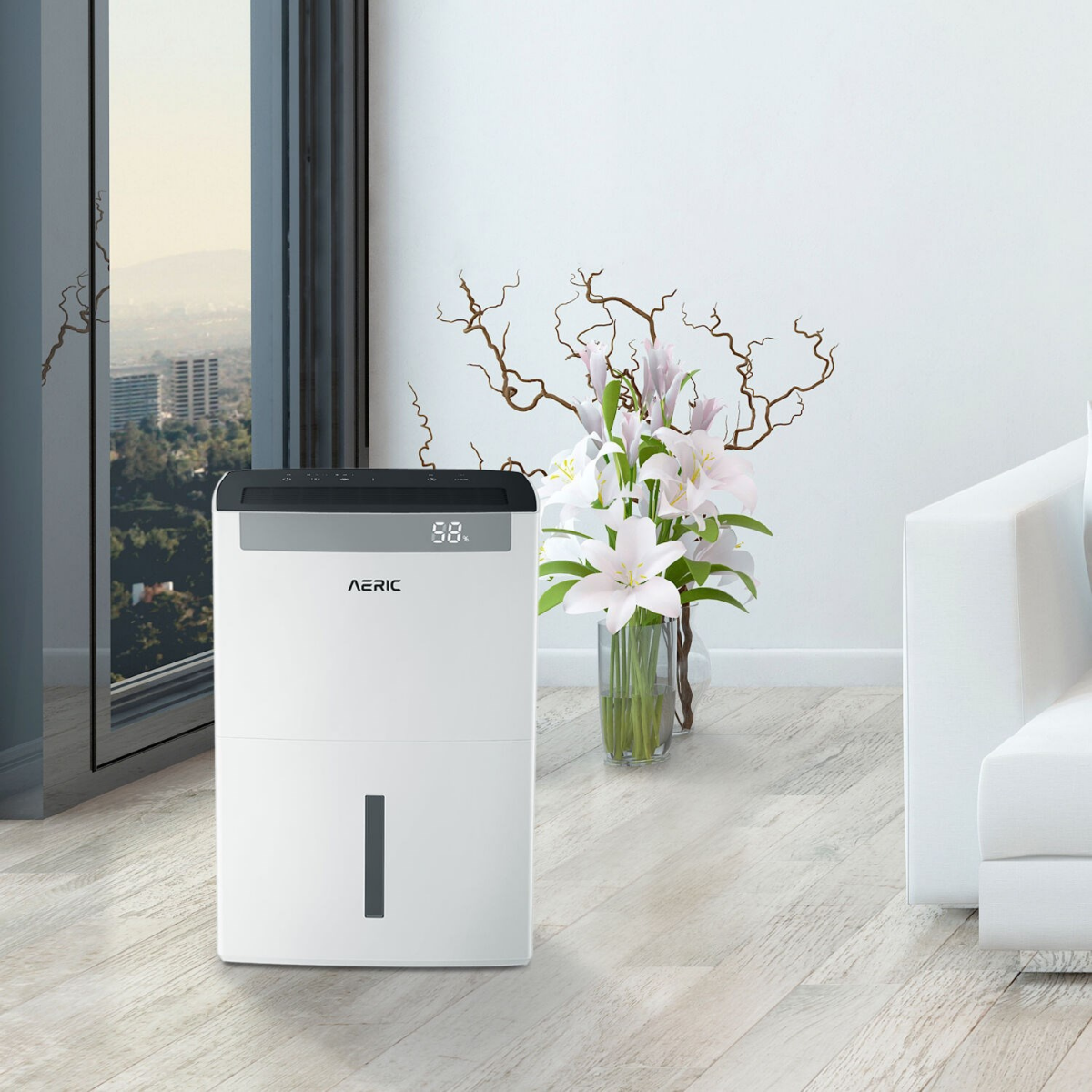Aeric AERD501P 50 Pint Energy Star Dehumidifier - Lifestyle