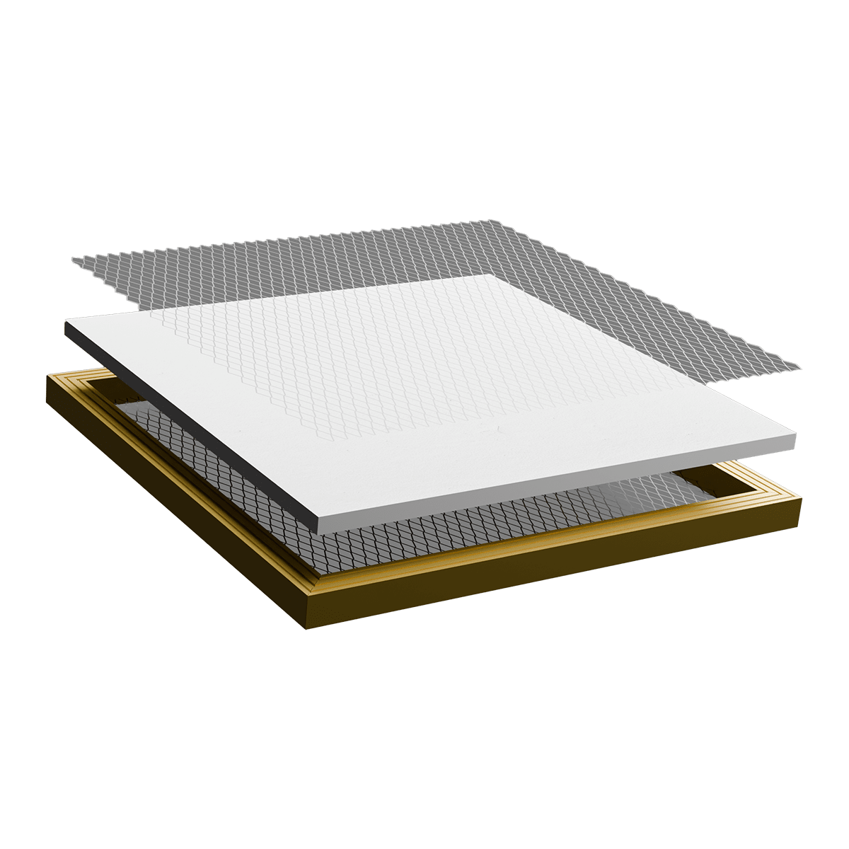 Air-Care Bio Cart Pre-filter Pad - 5-Pack - Exploded Gold Frame