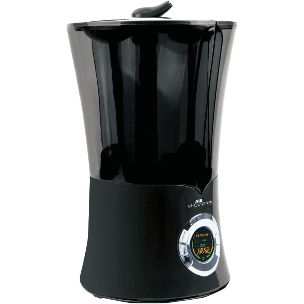 Air Innovations Cool Mist Ultrasonic Humidifier Black MH-801B-BLK - angle
