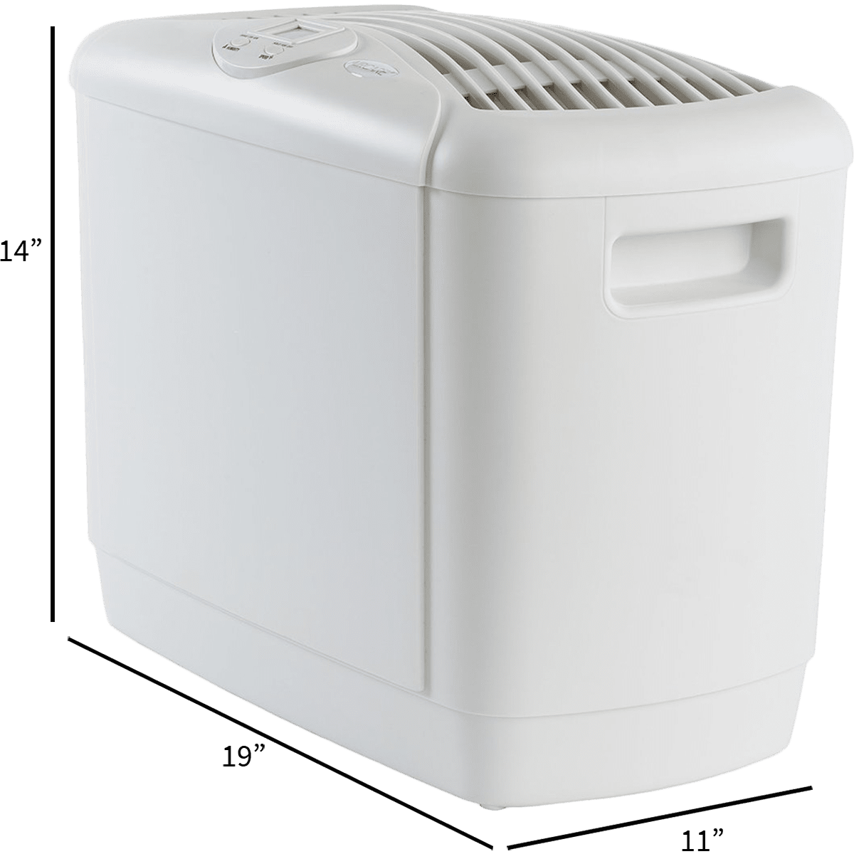 AIRCARE 5D6-700 Mini-Console Multi-room Evaporative Humidifier - Dimensions