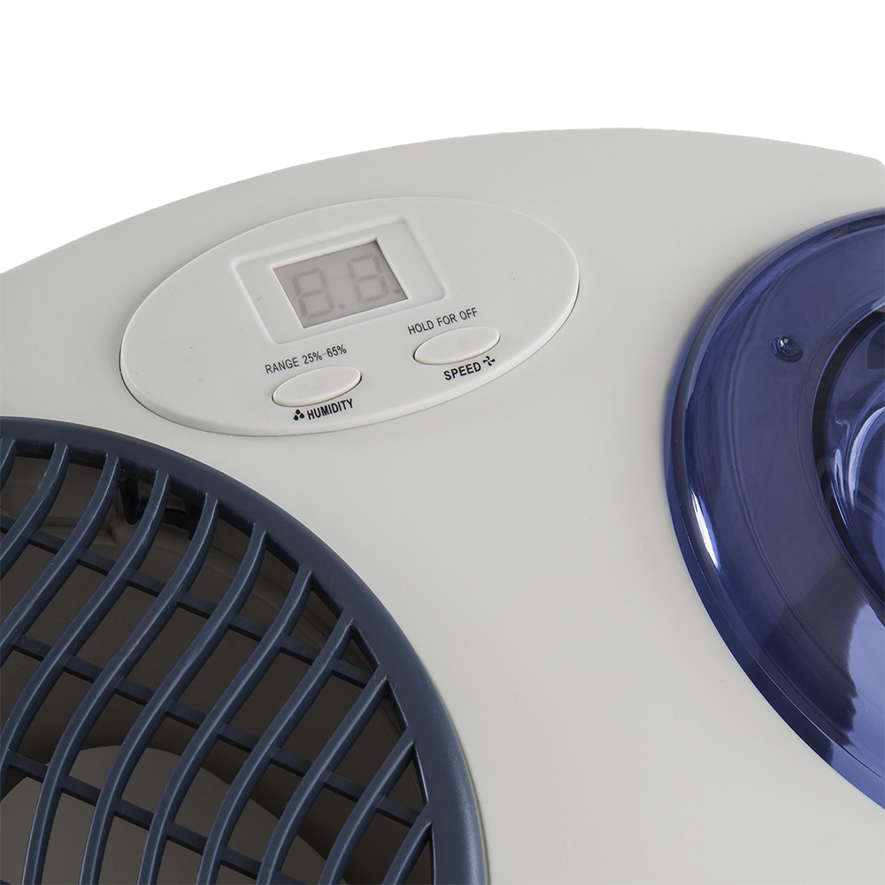 Control panel on the AIRCARE 7D6-100 Tabletop Humidifier