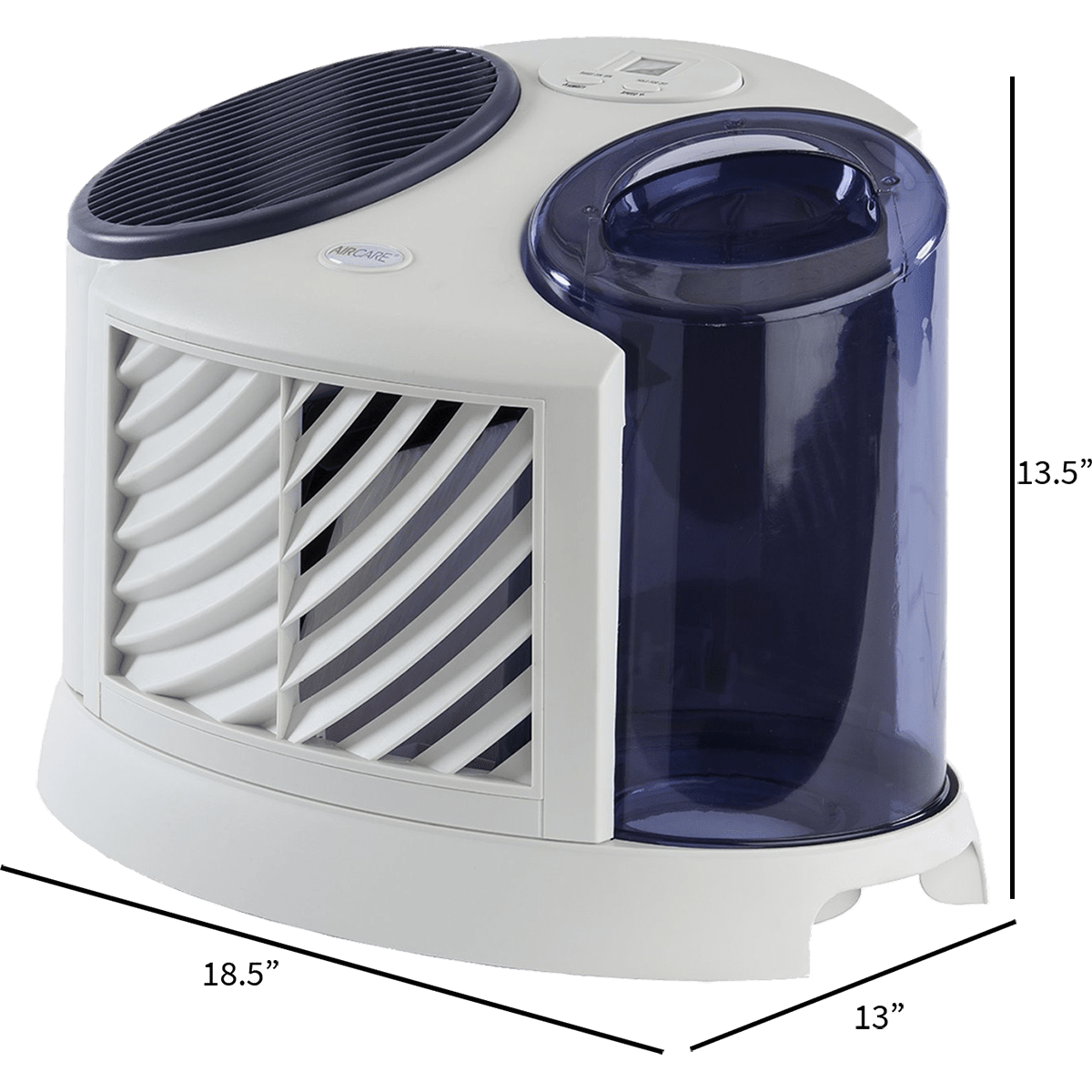 AIRCARE 7D6-100 4-Speed Single-Room Tabletop Humidifier - Dimensions