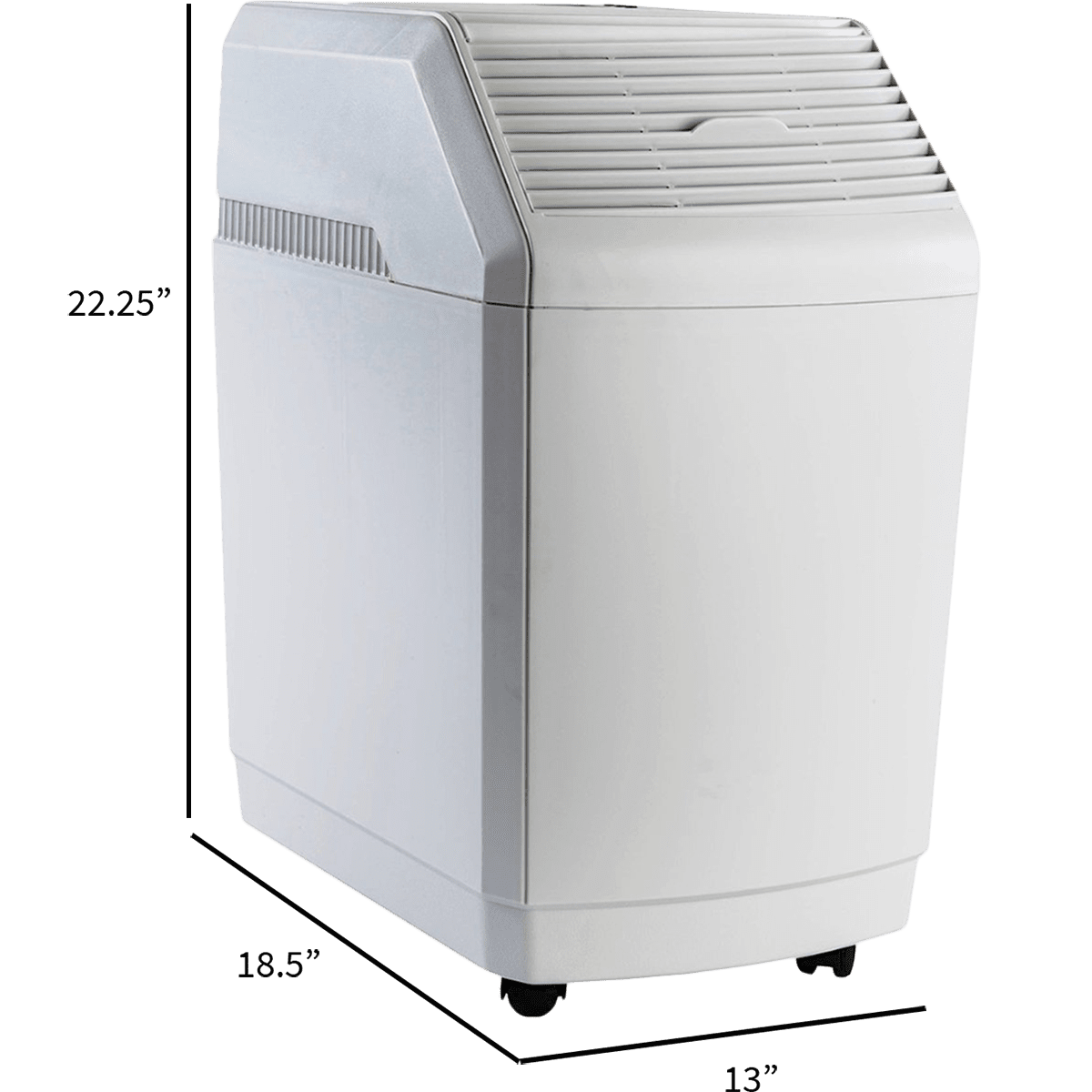 AIRCARE - 831000 Space Saver 6-Gallon Evapaorative Whole House Humidifier w/ Digital Controls - Dimensions