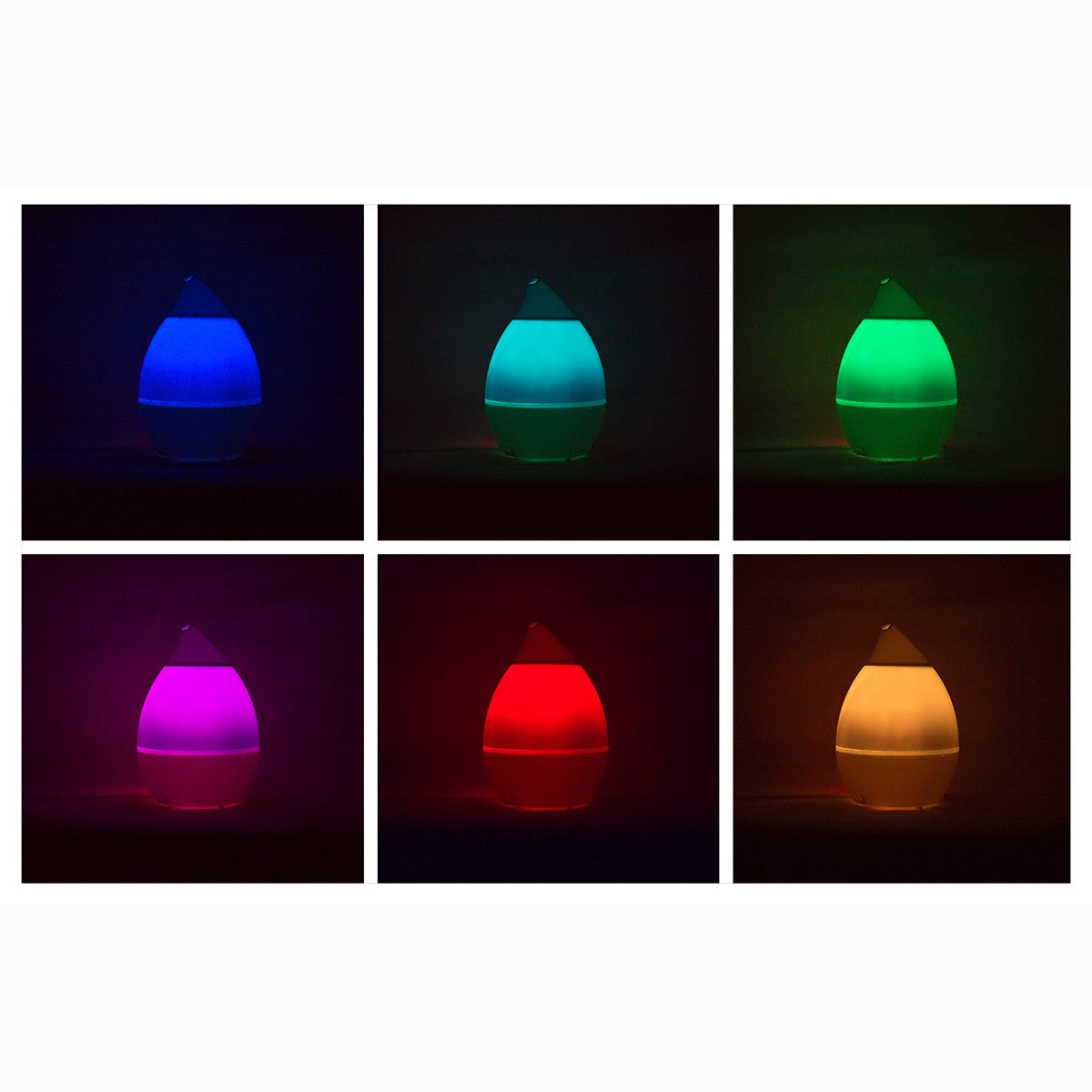 Aircare Aurora Ultrasonic Humidifier Nightlight Colors