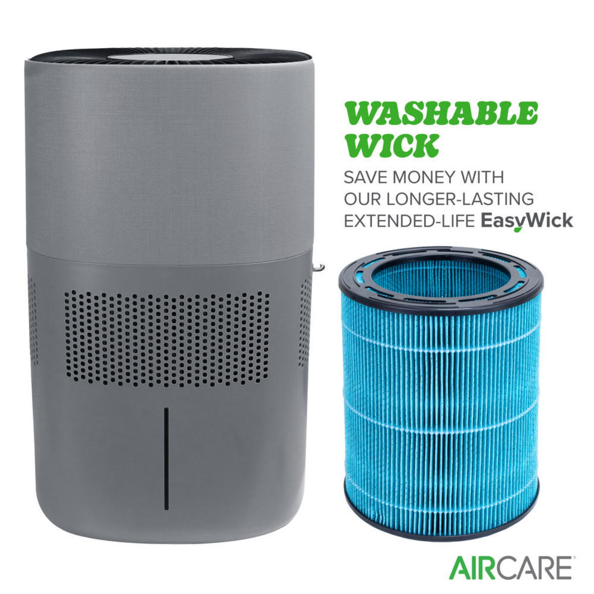 AIRCARE Mantra 1 Gal. Wi-Fi Evaporative Humidifier ME440DGRY8 - Infographic 2