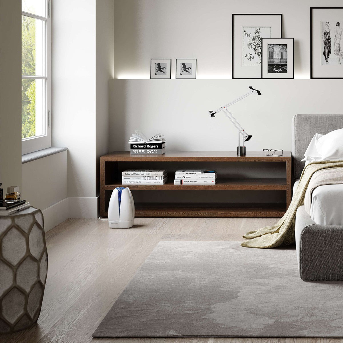 AirFree Lotus Filterless Air Purifier Sterilizer - in use