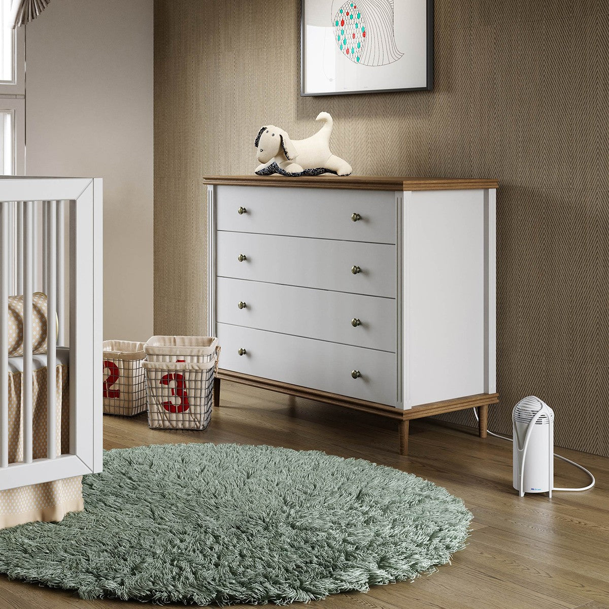 AirFree T Portable Air Purifier - in use in nursery