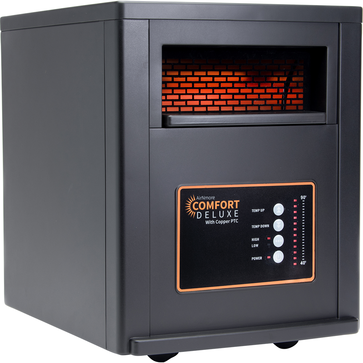 AirNmore Comfort Deluxe Infrared Space Heater - angle