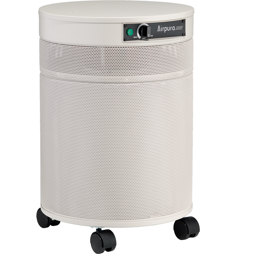 Airpura C600 Air Purifier - Cream - left angle