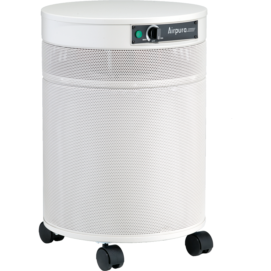 Airpura C600 Air Purifier - White - side angle