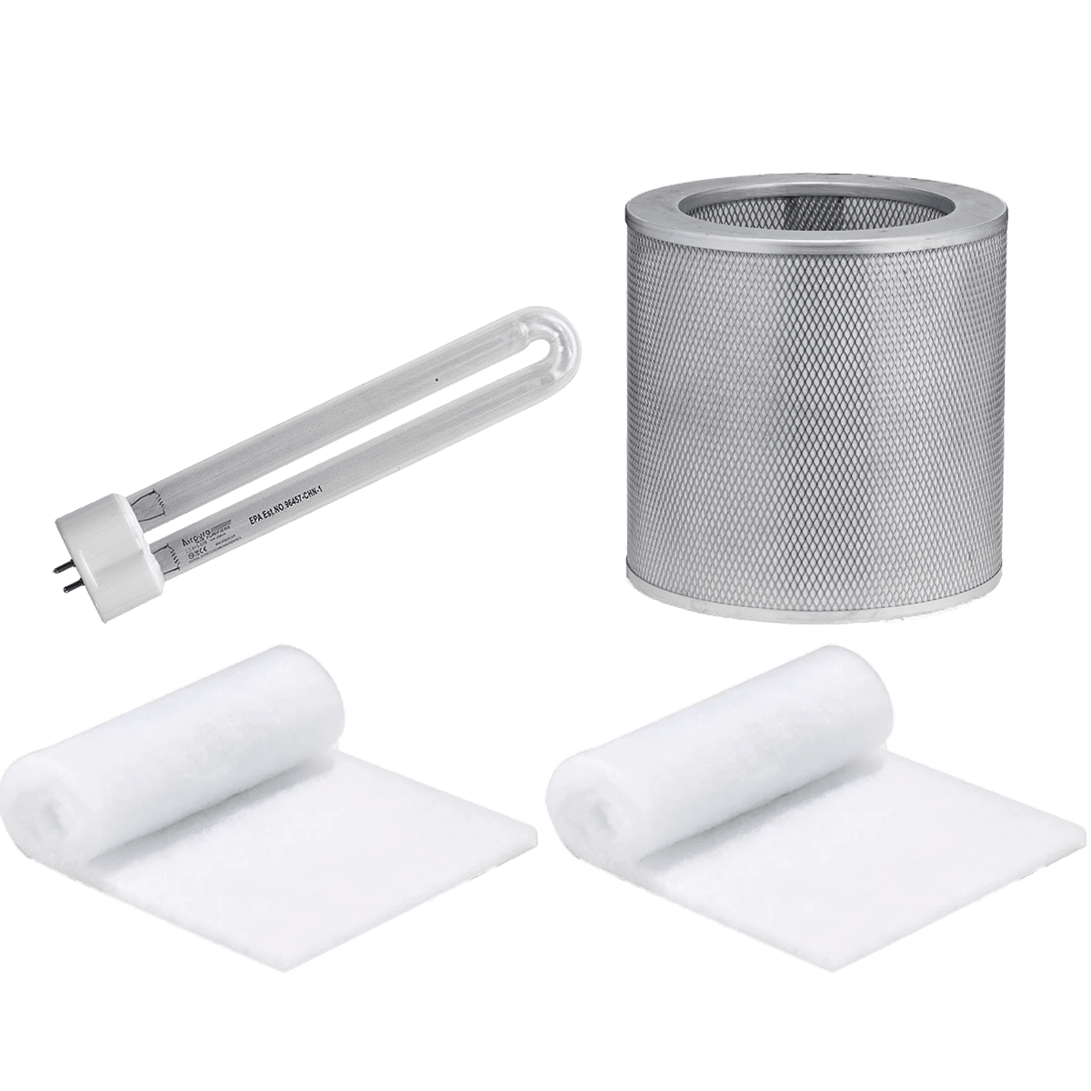 Airpura Prefilter Pk + Carbon Filter + UV Light Bundle for UV600/700/614/714 - U-Type - Main