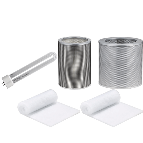 Airpura Prefilter Pk + Carbon + UV Light + HEPA Filter Bundle for UV600/700 - U-Type - Main