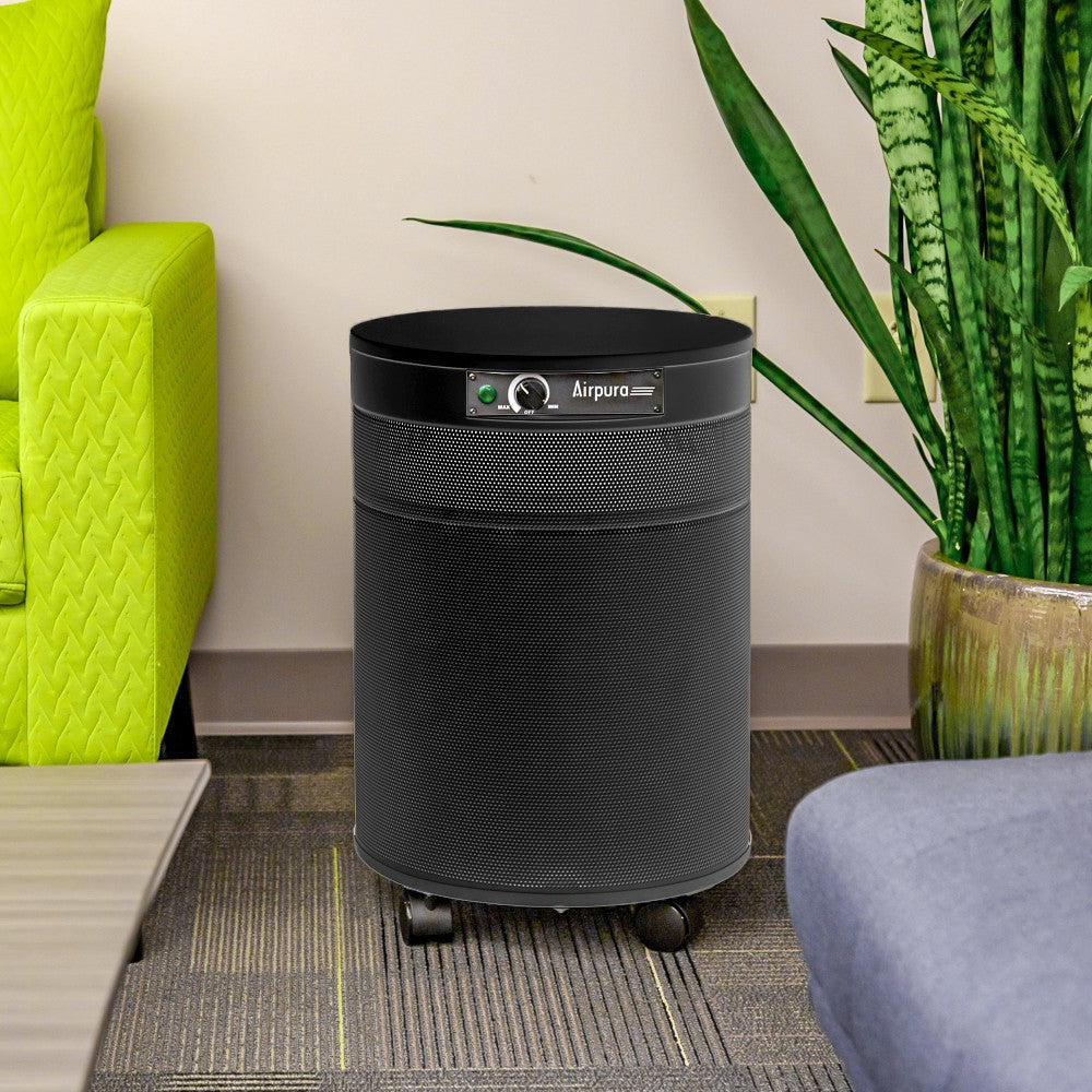 Airpura V600 Air Purifier - Black - in use