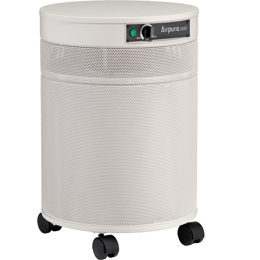 Airpura V600 Air Purifier - Cream - angle