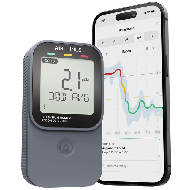 Airthings Corentium Home 2 Radon Detector - Main