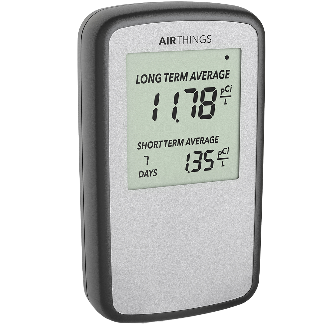 Airthings Radon Gas Monitor - Angle