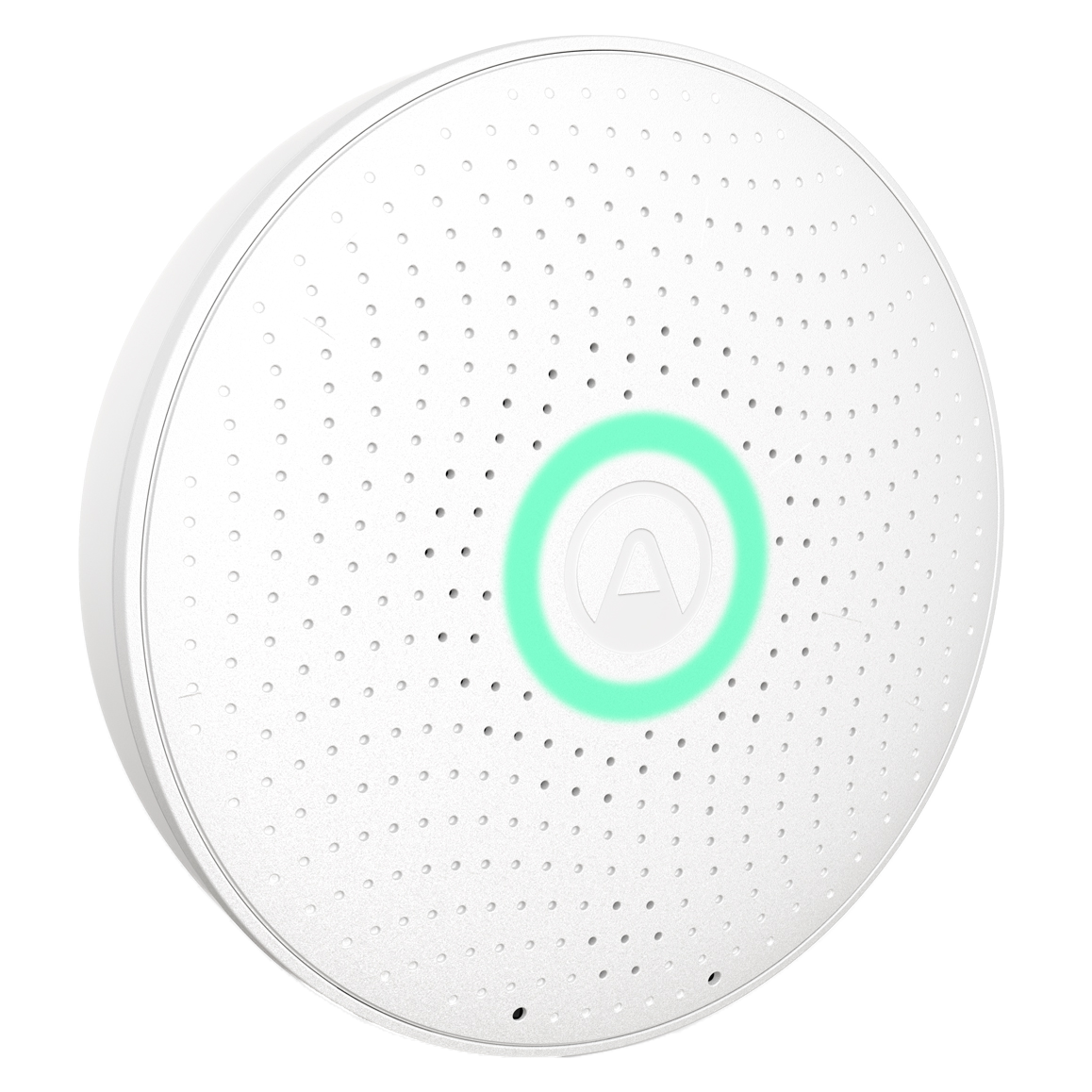 Airthings Wave Plus Smart Indoor Air Quality Monitor + Radon Detection - Angle