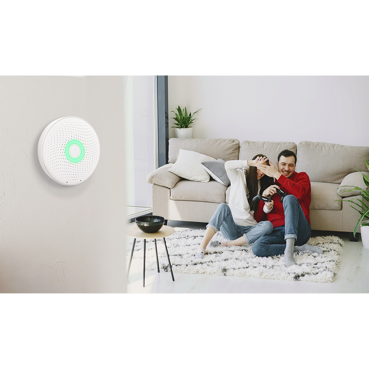 Airthings Wave Plus Smart Indoor Air Quality Monitor + Radon Detection - Lifestyle 2