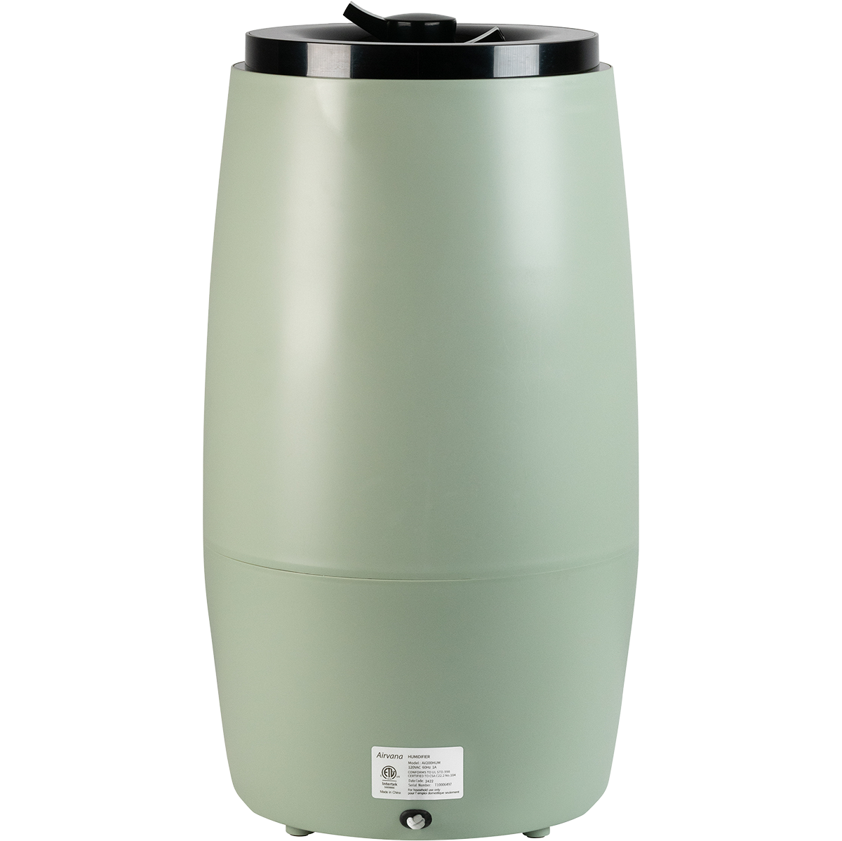 Airvana Aspire 2.25 Gal. Ultrasonic Cool Mist Humidifier - Sage - Back