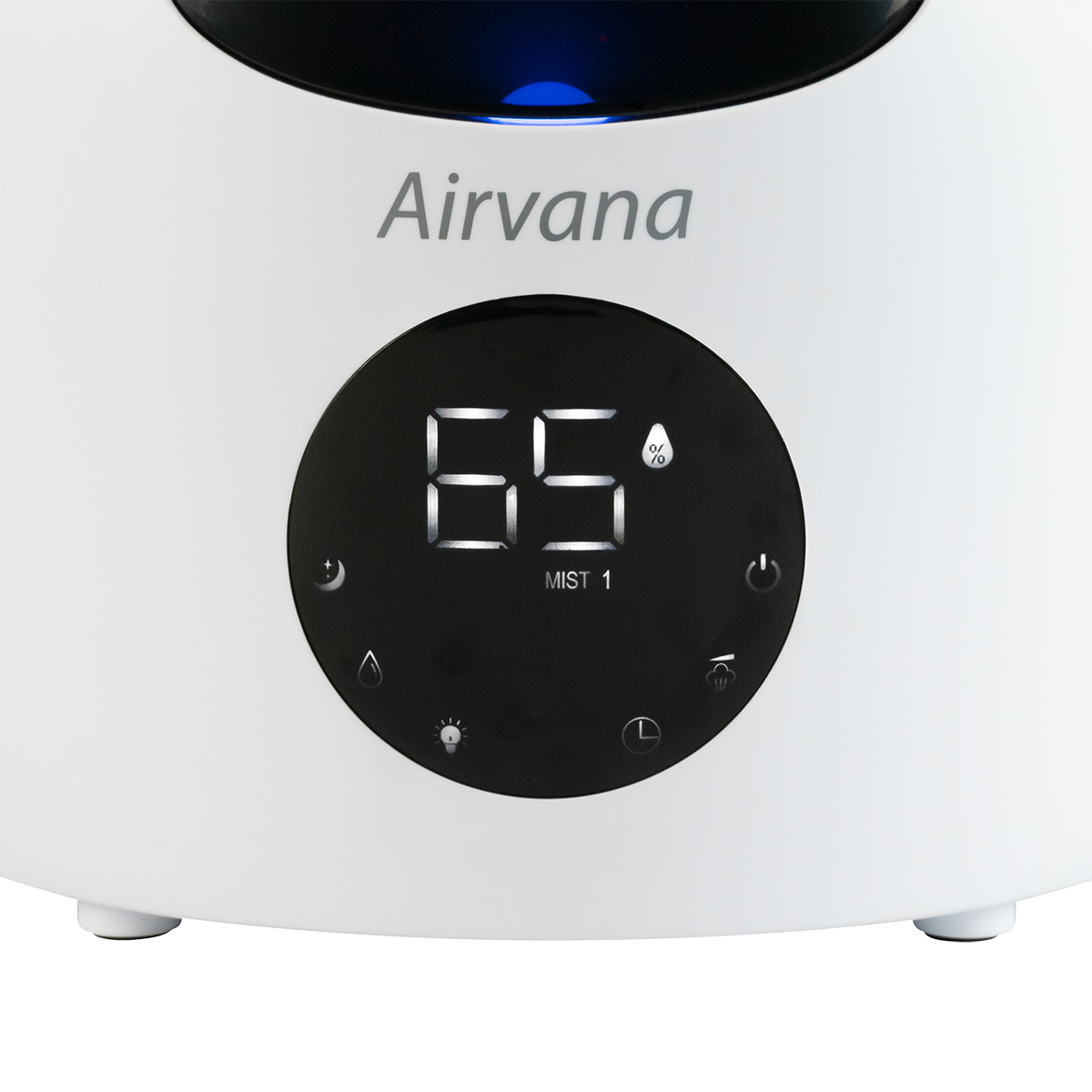 Airvana Aspire 2.25 Gal. Ultrasonic Cool Mist Humidifier - White - Controls with Blue Light