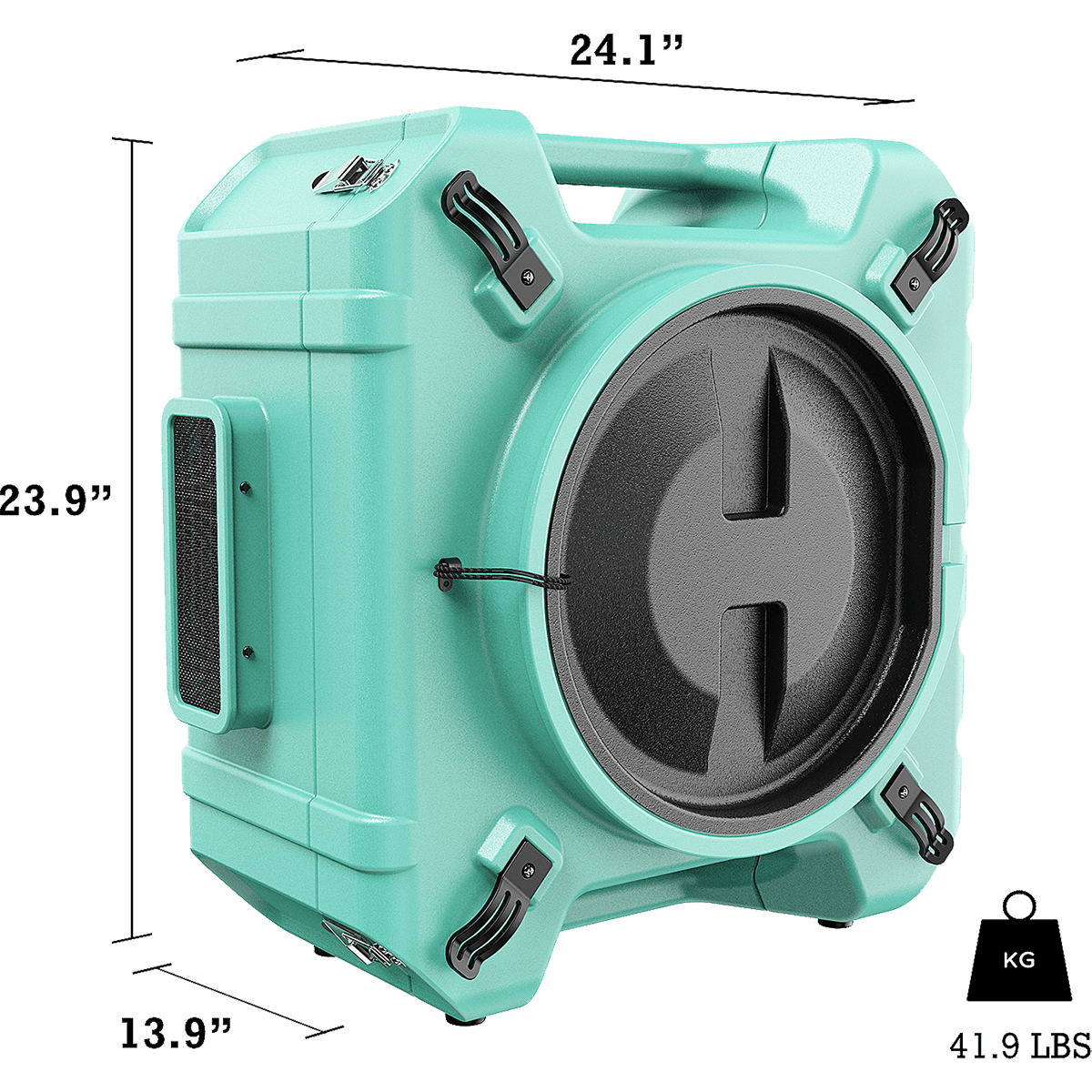 AlorAir PureAiro HEPA Pro 770 Air Scrubber - Dimensions