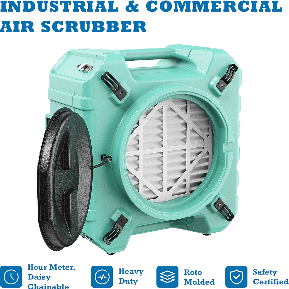 AlorAir PureAiro HEPA Pro 770 Air Scrubber - Features include hour meter, roto molded, & heavy duty.