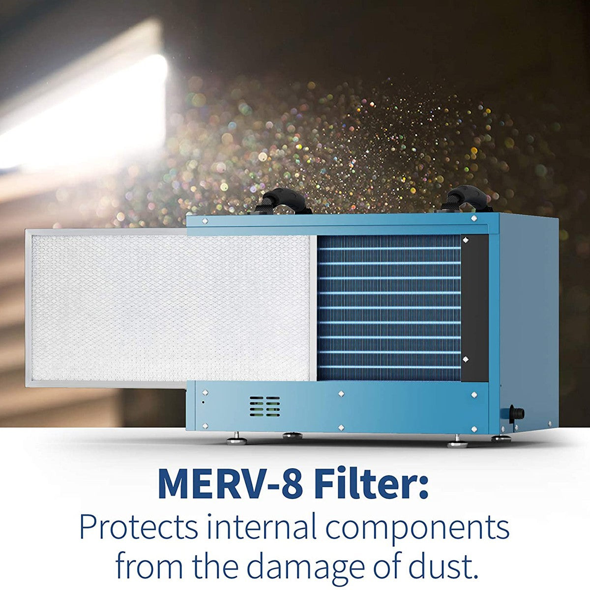 AlorAir Sentinel 53 Pint Crawl Space & Basement Dehumidifier - Infographic