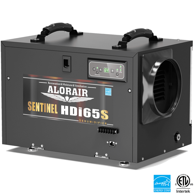 AlorAir Sentinel 55 Pint at AHAM Dehumidifier With Pump for Crawl Spaces or Basements Up to 1,300 Sq. Ft., Black - Main