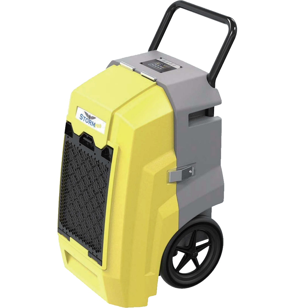 AlorAir Storm Pro Commercial Dehumidifier - Yellow Angle