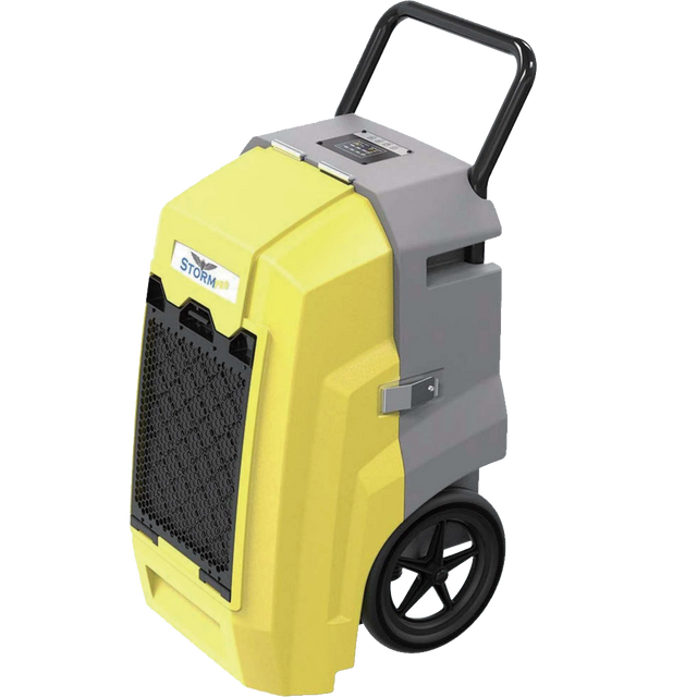 AlorAir Storm Pro Commercial Dehumidifier - Yellow Angle